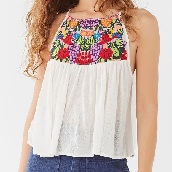 UO Embroidered Top Size XS - Picture 1 of 6